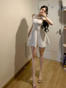 CHANGTONG | Stylish Unique Slim Fitted Short Fluffy Dress