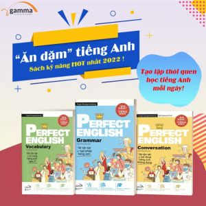 Sách - Ăn Dặm Tiếng Anh - Perfect English: Vocabulary + Conversation + Grammar (Combo 3 Cuốn Tùy Chọn)