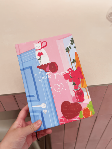 Island Fish Creative Cultural Emotion Awareness Daily Journal Healing Notebook A5 Thankful Record Book Hand Drawn Cover