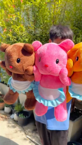 🧸 ตุ๊กตาหมีเนย ผ้านุ่ม ขนาด 45cm (คละสีสุ่มสี) น่ารักนุ่มนิ่ม ด้านในใช้ใยสังเคราะห์ล้วนๆ