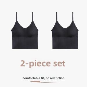 Miiow | Cat Woman Backless Bra Women Summer Thin Large U-shaped Strap Vest With Chest Pad One-piece Base Layer Tube Top Upper Apparel