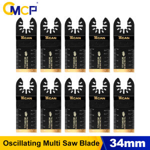 CMCP 34mm Oscillating Saw Blades Titanium Coated Multi-Function Saw Blade Multi-Tools Accessories For Wood Metal Plastic Cutting