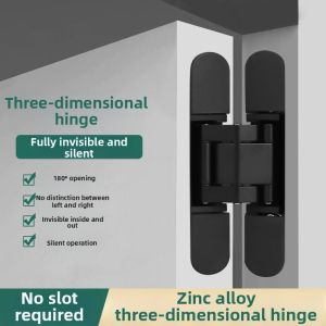 Adjustable Hidden Cross Zinc Alloy Door Hinge