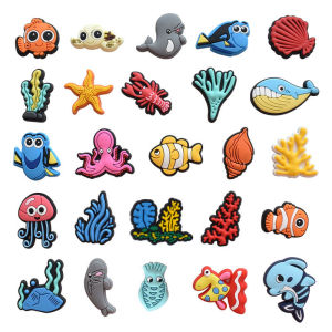 Disney | Clownfish Nemo 6-100pcs Shoes Charms PVC Shoe Bag Accessories For Ocean exploration Sandals Decoration Buckle Kids Gifts