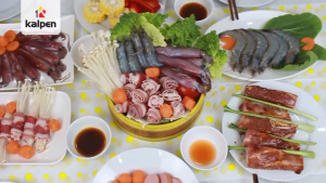 Bếp lẩu nướng hai khay tháo rời Kalpen PP99 4L hàng chính hãng
