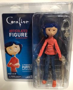 Caroline Ghost Mom Doll Finished Anime Surroundings Raincoat Version Collectible Model Toy Halloween Plaything PVC Material