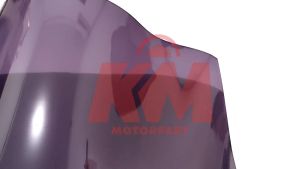 Visor Windshield Lexi Variasi Panjang 444 cm Tebal 3 mm Bahan Mika Akrilik Hitam dan Bening Bonus Baut