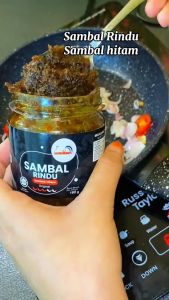 [SAMBAL READY-TO-EAT SAMBAL RINDU BERPELUH MAKAN SANGAT PEDASSS - Sambal Hitam Negeri Sembilan ( Sangat Pedas | Original | Kurang Pedas)