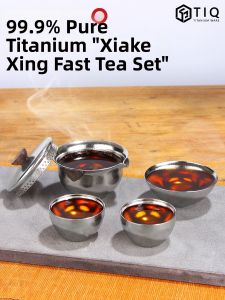 XINLONGTANG | Bộ Trà Du Lịch Ngoài Trời Bằng Titan