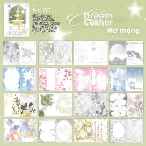 Mr.paper | Sổ Tay Bìa Vàng Mr.Paper 192 Trang Viết Được Trang Màu Dream Core Dùng Cho Nhật Ký Làm Album Ảnh Và Đồ Dùng Ghi Chép.