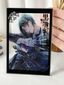 Maneng Black Butler Crystal Standee Japanese Style Desktop Decoration Seba Tisian Secondary Element Anime Peripheral Gift