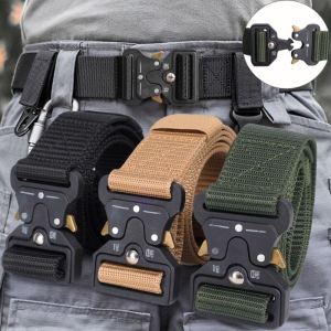 Tactical Belt for Men / Self-defense Belt for Men / Elastic Belt with Automatic Buckle / Nylon Military Tactical Belt for Men