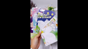 Creative Foam EVA Stickers - 3D Stereo DIY Craft for Kids - Fun Activity, Party, Door Gift, Kindergarten - Self-Adhesive, No Scissors or Glue Required - Improves Dexterity, Logic Thinking, Creativity and Imagination - Colorful Cartoon Design - 13cm x 17cm - Suitable for Children Aged 3 and Above.