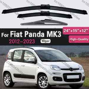 3Pcs Front Rear Tailgate Windscreen Wiper Blades Set For Fiat Panda MK3 2012 - 2023 2021 2020 2019 2018 2017 2016 2015 2014 2013