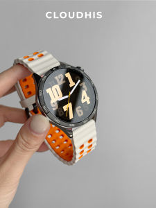 Cloudhis Huawei GT5 GT4 Watchband Sporty Breathable Silicone Wristband Womens Model Spring Summer New Double Color Design