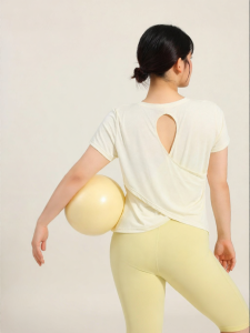 MaxRun World | Breathable Quick-Drying Yoga T-Shirt Short Sleeves