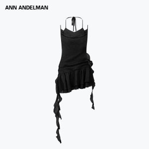 ANN ANDELMAN | Asymmetrical Double Ruffled Summer Dress
