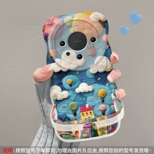 Invisible Transparent Shockproof Huawei Mate80 pro Max Phone Case New Womens Style Pura80/70 Ultra Dual Stand Protection for Honor Nova