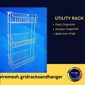 UTILITY RACK 3 LAYER LARGE - BIG WIRE!!! -DURABLE MULTI PURPOSE ORGANIZER - BATHROOM RACK ORGANIZER - KITCHEN RACK