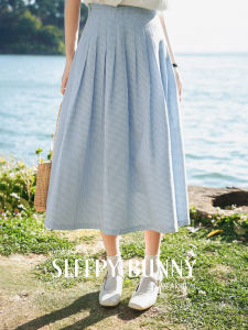 Summer Petite Flattering Plaid A-line Skirt