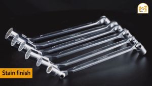 Chìa khoá cờ lê 2 đầu tuýp lắc léo Tolsen 17021 - 17026  2 đầu số thép mạ Cr phủ Satin size 8x9mm - 17x19mm)