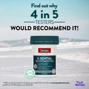 [EXP 21 OCT 2026] [Twin Pack]  Swisse Ultivite E-Sential Multivitamin Plus 30 Tabs