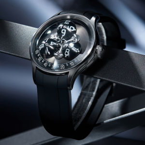 OBLVLO Nam Cao Cấp Đồng Hồ Tự Động Màu Xanh Đèn Ngủ Stak Trek Ba Thân Chủ Đề Cơ Khí Chống Thấm Nước Dây Da/Dây Silicon