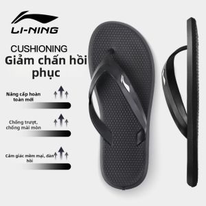 Li-Ning | Dép Xỏ Ngón Đế Dày Chống Trượt Kháng Mùi