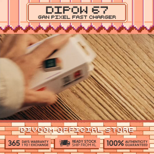 Divoom DIPOW-67 Multi-Port Pixel Art GaN Fast Charger 67W High-Speed Charging 2 Type-C + 1 USB-A Output