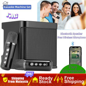 【Shipping from Malaysia】Wireless Karaoke Speaker With Two Wireless Microphone BLUETOOTH SPEAKER