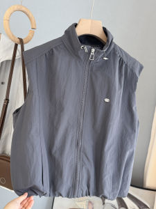 LIYANGANG | Stylish Sleeveless Korean Style Mandarin Collar Vest Casual Matching Top