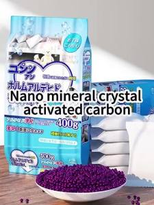 【SG Seller】Activated charcoal formaldehyde remover wardrobe/room/home freshener Charcoal deodorizer Nano-mineral crystal formaldehyde ehminator Activated Charcoal Bag