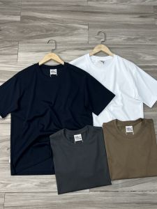 เสื้อยืดคอกลมแขนสั้นผ้าคอตตอนทอละเอียดสำหรับผู้ชาย ระบายอากาศได้ดี สวมใส่สบาย แฟชั่นฤดูร้อน เสื้อยืดคอกลมพื้นฐาน