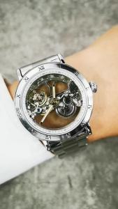 Forsining | Forsining Retro Skeleton Mechanical Watch for Men Luminous Hands Classic Leather Steel Strap Business Fashion Automatic Watches