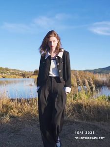 Good 999 18K Gold Titanium Steel Double Layered Love Pearl Spicy Girl Necklace N8352