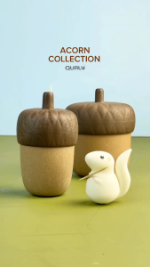 Acorn Toothpick Holder กระปุกใส่ไม้จิ้มฟัน ดีไซน์ ลูกโอ๊ค Qualy(ควอลี่)