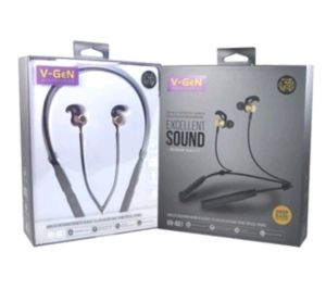 Headset Wireless VGEN Headset Bluetooth VGEN Original Deep Bass Neckband Magnetic With Mic