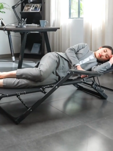 Folding Bed Reclining Chair Single Foldable Bed With Foam Heavy Duty For Home/Office/Outdoor