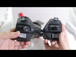 สวิตซ์แฮนด์โดมิโน่ พร้อมสวิตซ์ไฟฉุกเฉิน สำหรับ Aerox / MIO i 125 M3 ซ้าย+ขวา 1คู่