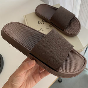 New Summer Flip Flops for Women Stylish Retro Floral Pattern Home Slippers with Soft Bottom Anti-Slip and Deodorizing