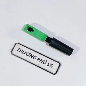 Đầu quang SC / APC Xanh lá (Fast Connector Optical Fiber - Rệp quang mạng APC)