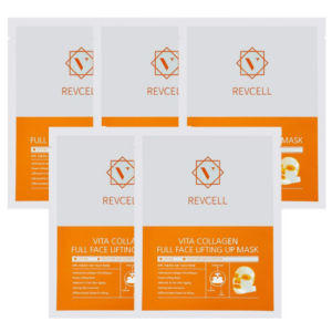 ReVcel Vita Collagen Full Face Lifting Up Mask 1P 3P 5P Vita Collagen Ampoule Mist 100ml Instant Firming and Glow Whitening Anti-wrinkle