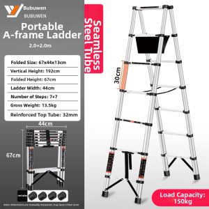 MOLORE | Multi-functional Aluminum Telescopic Step Ladder