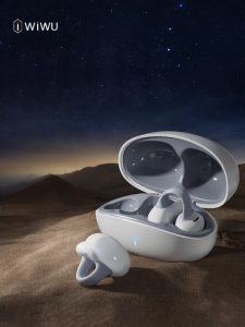 WiWU Wireless Clip-On Ear-Mounted Non-In-Ear Bluetooth Sports Earphones High Quality Long Battery Life New Model 4076