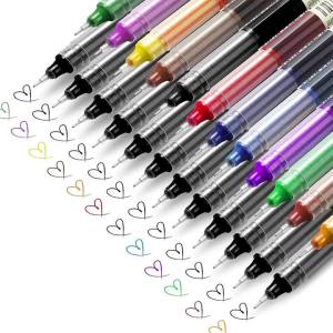 10 Pcs Color Gel Pens. Quick Drying Large Capacity 0.5mm Suitable for Students Note-taking Marking Drawing Bookkeeping.