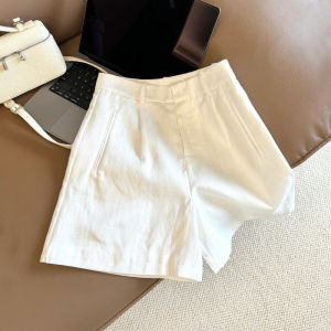 CHOEFULYN | Elegant White High Waist Loose Wide-leg Shorts