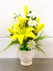 Chậu hoa kẽm nhung cao 30-35cm