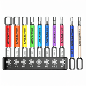 Strong Magnetic High Hardness Hexagonal Bits Set