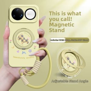 GGUU | Magnetic Yellow Silicone Case With Strap and Stand
