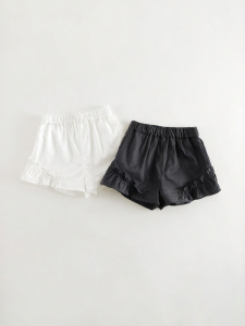 Marc&Janie | Soft Pima Cotton Lace Trim Girls Shorts